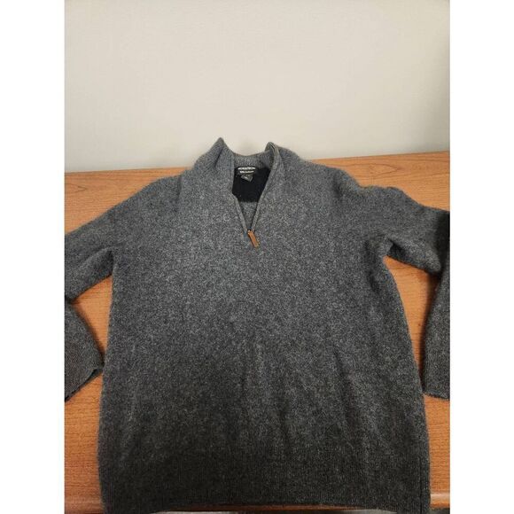 Nordstrom Large Cashmere Quarter Zip Pullover Sweater - Picture 1 of 5